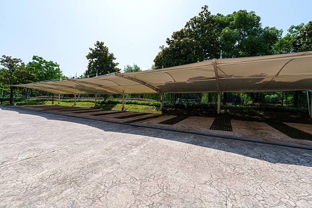 Jasa Kanopi Kain parking lot in city park