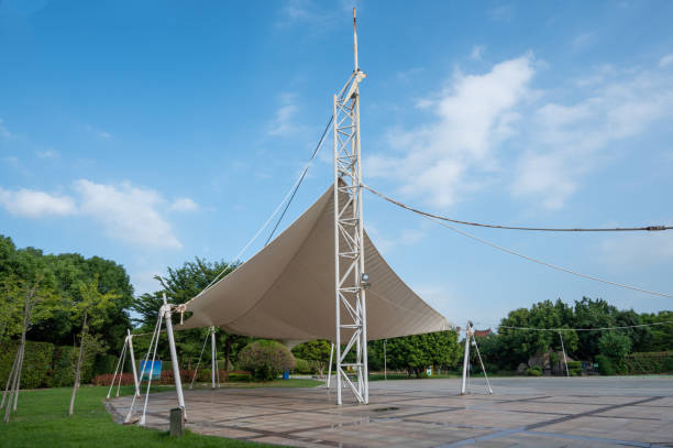 Jasa Kanopi Kain supporting facilities in park green space