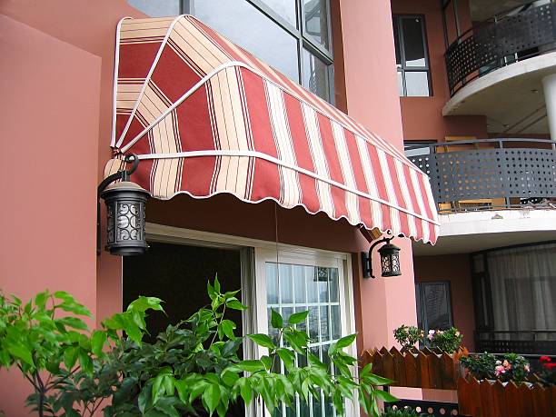 Jasa Kanopi Kain awning at balcony.